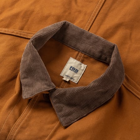 Image-Flâneurs_FOB FACTORY / F2458 Duck Hunting Jacket Brown détail-1 Image-Flâneurs_FOB FACTORY / F2458 Duck Hunting Jacket Brown détail-1