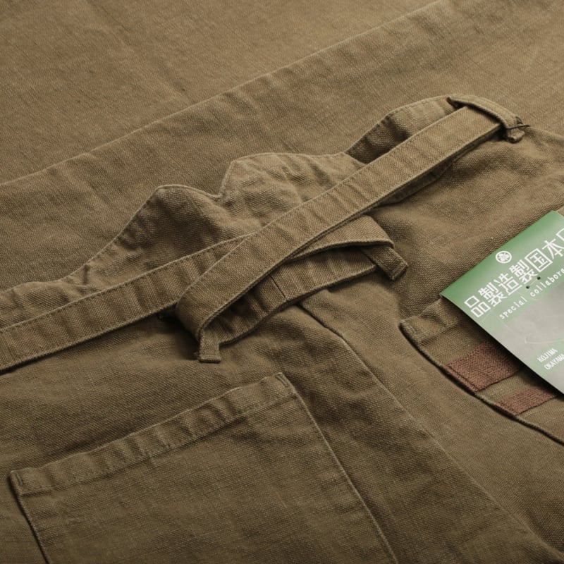 MOMOTARO X FLÂNEURS / FnM003 "Heavy Oxford" Original Fit Trousers in OD Green
