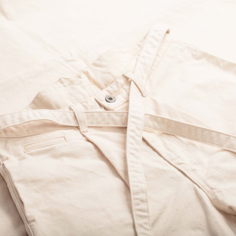 MOMOTARO X FLÂNEURS / FnM003 "Heavy Oxford" Original Fit Trousers Natural