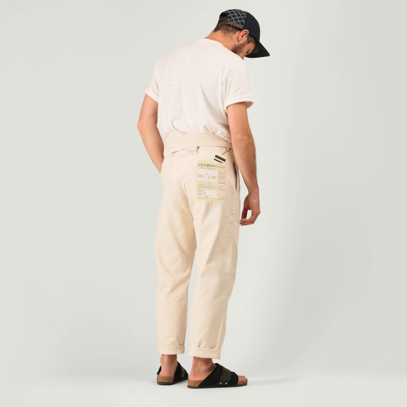 MOMOTARO X FLÂNEURS / FnM003 "Heavy Oxford" Original Fit Trousers Natural