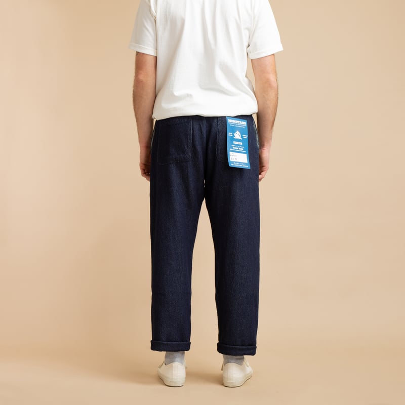 MOMOTARO X FLANEURS / FnM004 "Knit-Ish Denim" Original Fit Trousers Indigo