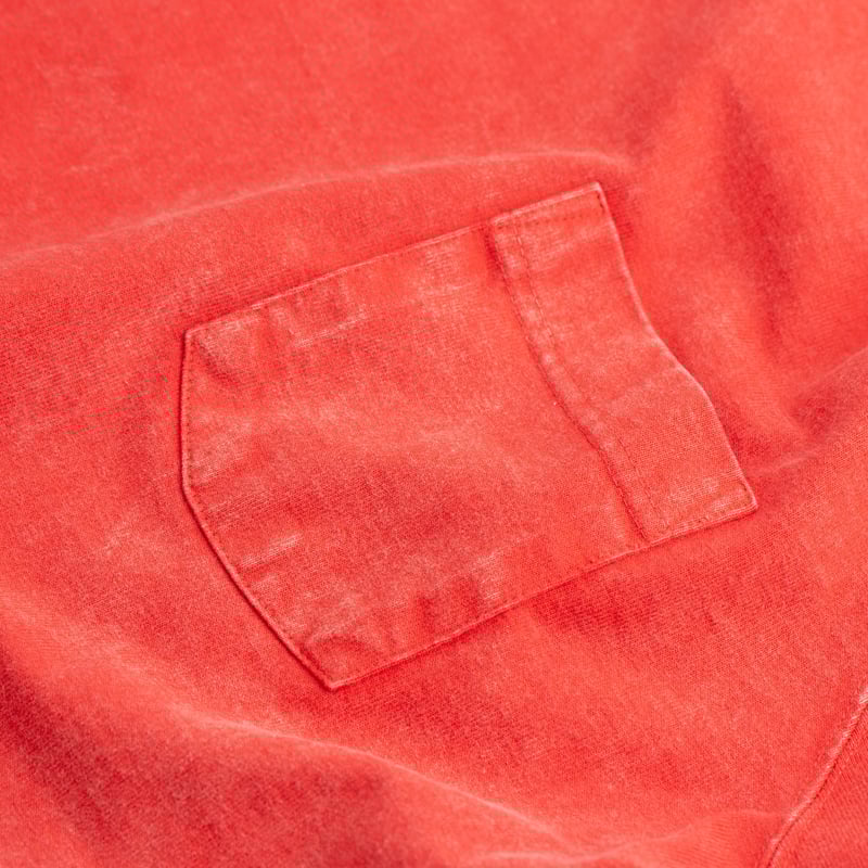 L/S Heavy Raglan Pocket Tee VD-Red