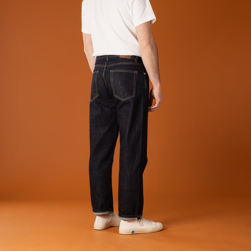Selvedge Jeans INFORMALE JE19 Back Flâneurs Images Selvedge Jeans INFORMALE JE19 Back Flâneurs Images