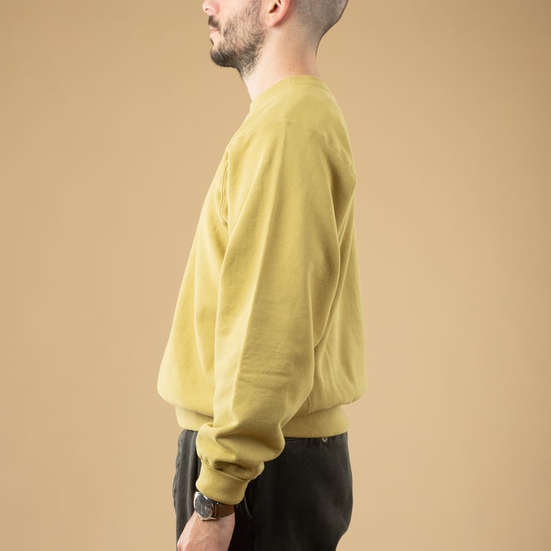 Image-Flâneurs_XX DEVELOPMENT / "SURE MFG" The Californians 60's Sweatshirt Canyon Beige Side Profile Image-Flâneurs_XX DEVELOPMENT / "SURE MFG" The Californians 60's Sweatshirt Canyon Beige Side Profile