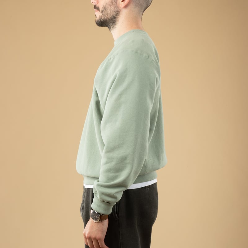 Image-Flâneurs_XX DEVELOPMENT / "SURE MFG" The Californians 60's Sweatshirt Big Sur Leaf_de-profil Image-Flâneurs_XX DEVELOPMENT / "SURE MFG" The Californians 60's Sweatshirt Big Sur Leaf_de-profil