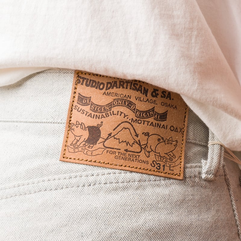 Image-Flâneurs_STUDIO D'ARTISAN / 1896 13oz Upcycle Light Indigo Canvas Regular Straight_detail-2 Image-Flâneurs_STUDIO D'ARTISAN / 1896 13oz Upcycle Light Indigo Canvas Regular Straight_detail-2