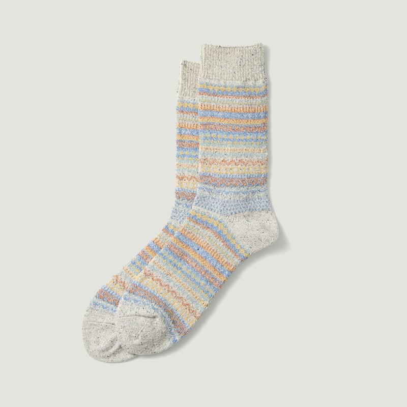 Image-Flâneurs_ROTOTO / Nordic Pattern Socks Light Gray_Vignette Image-Flâneurs_ROTOTO / Nordic Pattern Socks Light Gray_Vignette