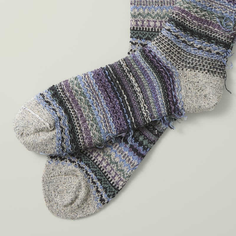 Image-Flâneurs_ROTOTO / Nordic Pattern Socks Dark Gray_detail-1 Image-Flâneurs_ROTOTO / Nordic Pattern Socks Dark Gray_detail-1