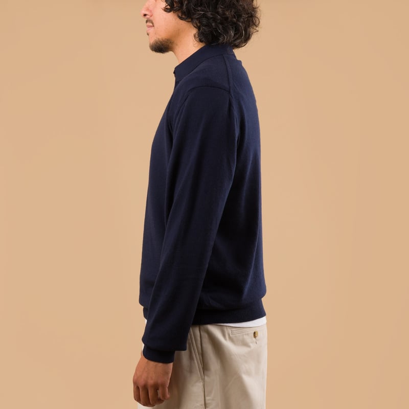 image flâneursMOONCASTLE 12G Wool Polo Neck profil image flâneursMOONCASTLE 12G Wool Polo Neck profil