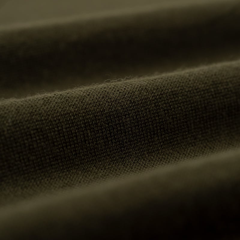12G Wool Crew Neck Dark Olive