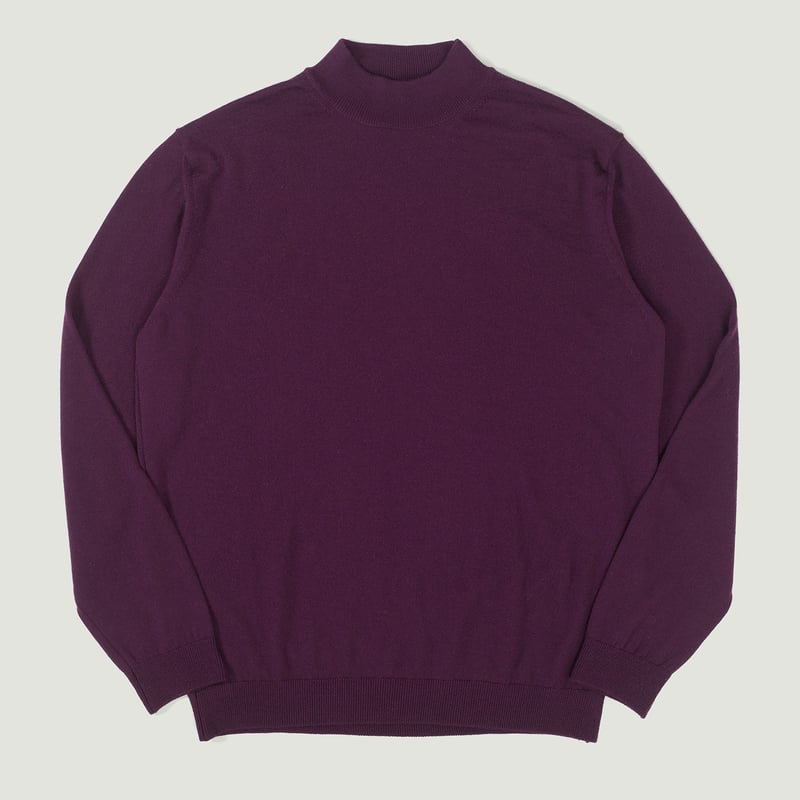 vignette flâneursMOONCASTLE 12G Wool Crew Neck prune vignette flâneursMOONCASTLE 12G Wool Crew Neck prune