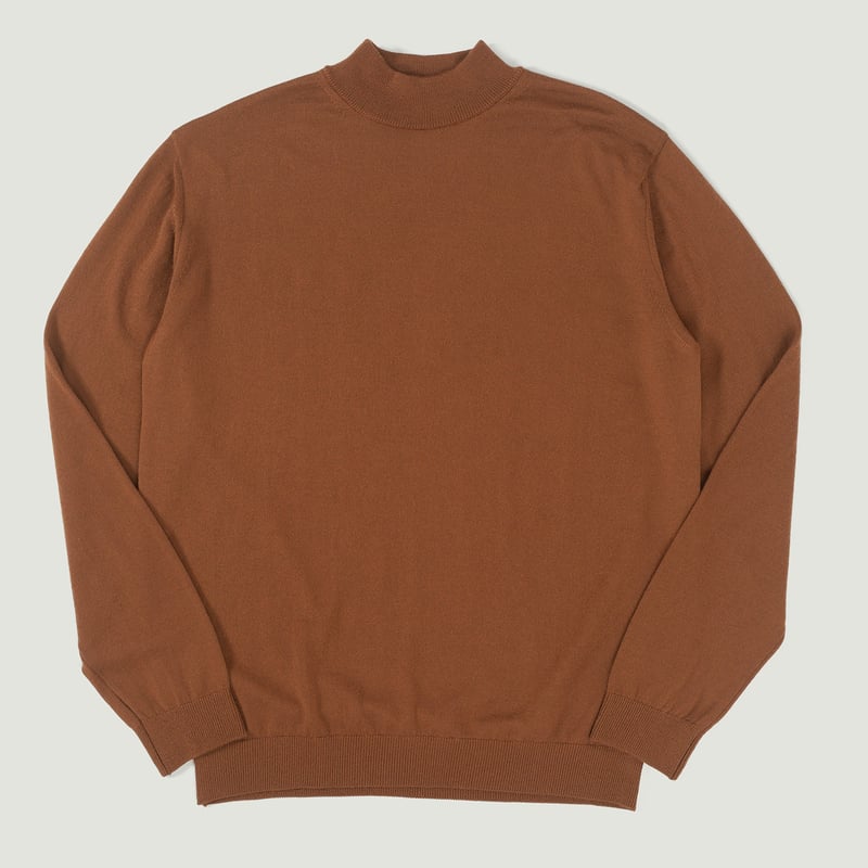 vignette flâneursMOONCASTLE 12G Wool Crew Neck nutmeg vignette flâneursMOONCASTLE 12G Wool Crew Neck nutmeg