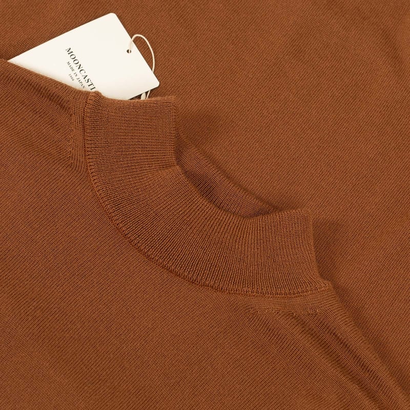 col flâneursMOONCASTLE 12G Wool Crew Neck nutmeg col flâneursMOONCASTLE 12G Wool Crew Neck nutmeg