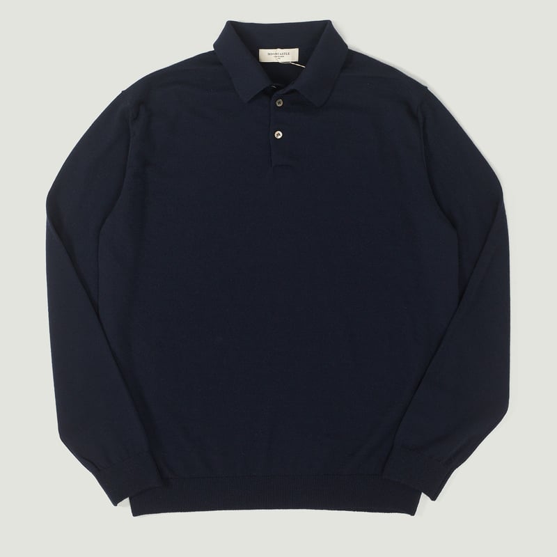vignette flâneursMOONCASTLE 12G Wool Polo Neck navy vignette flâneursMOONCASTLE 12G Wool Polo Neck navy