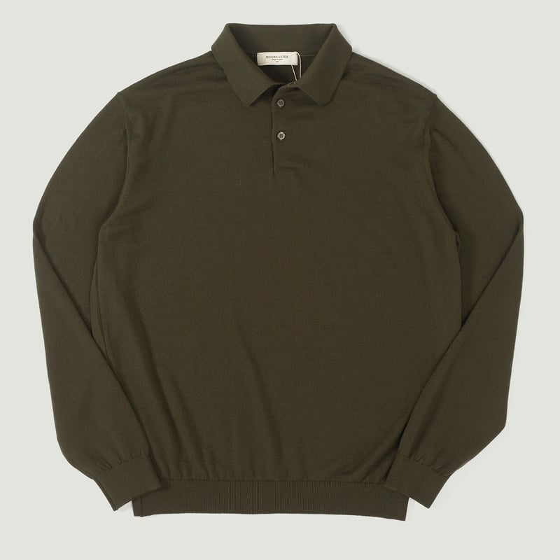 vignette flâneursMOONCASTLE 12G Wool Polo Neck dark olive vignette flâneursMOONCASTLE 12G Wool Polo Neck dark olive