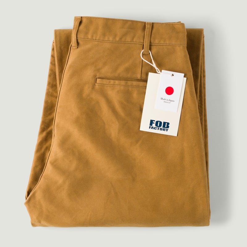 image flâneurs FOB FACTORY F0543 Moleskin Trousers Khaki Vignette image flâneurs FOB FACTORY F0543 Moleskin Trousers Khaki Vignette