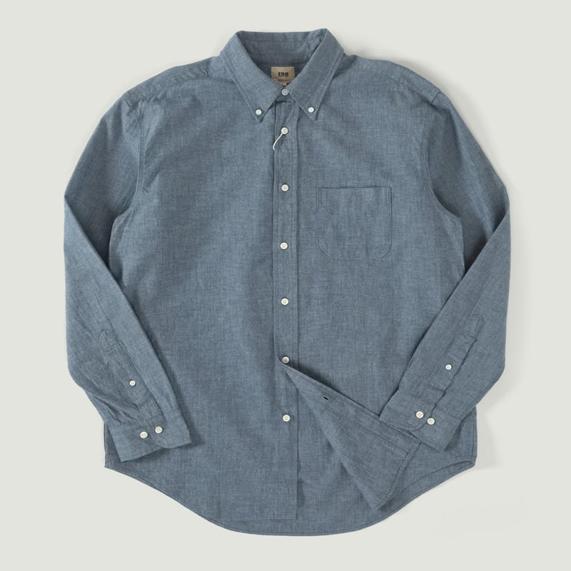 Image-Flâneurs_FOB FACTORY / F3501 Chambray B.D. Shirt_Vignette Image-Flâneurs_FOB FACTORY / F3501 Chambray B.D. Shirt_Vignette