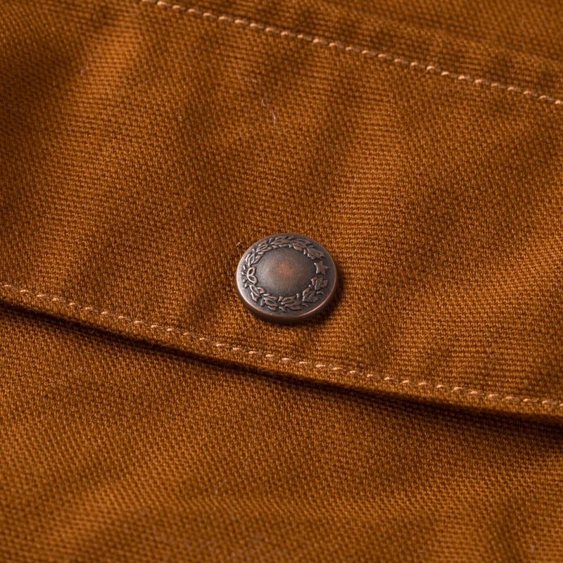 Image-Flâneurs_FOB FACTORY / F2458 Duck Hunting Jacket Brown détail-3 Image-Flâneurs_FOB FACTORY / F2458 Duck Hunting Jacket Brown détail-3