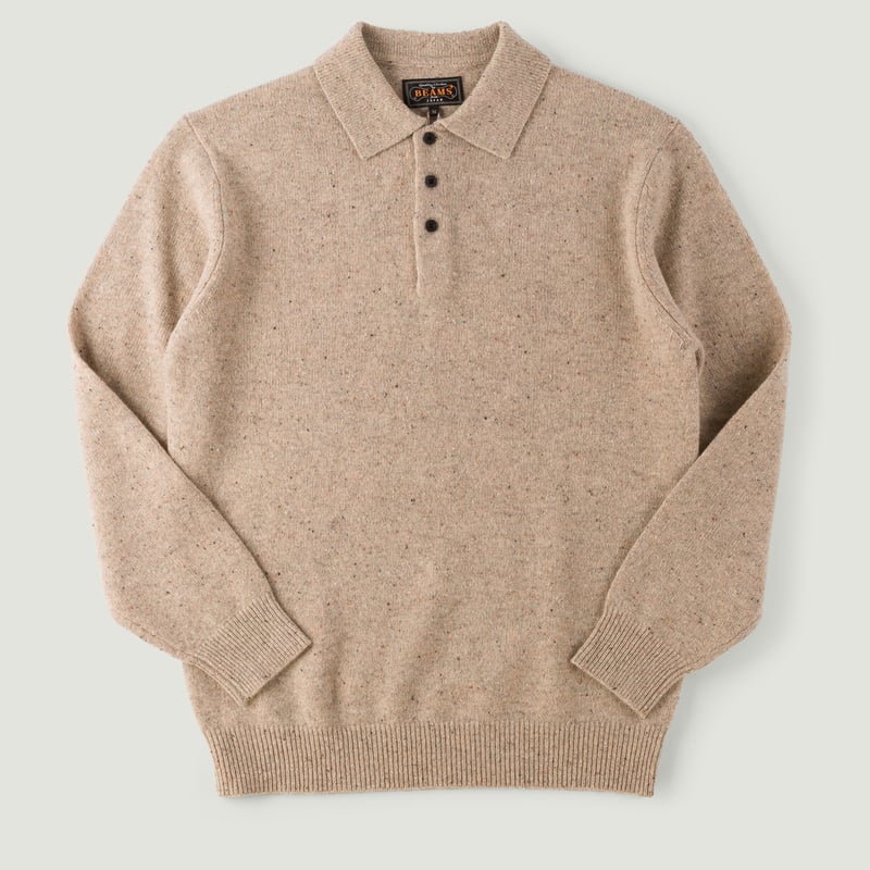 Nep Knit 9G Polo Beige
